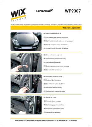 WIX WP9307 Cabin Air Filter