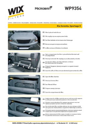 WIX WP9354 Cabin Air Filter